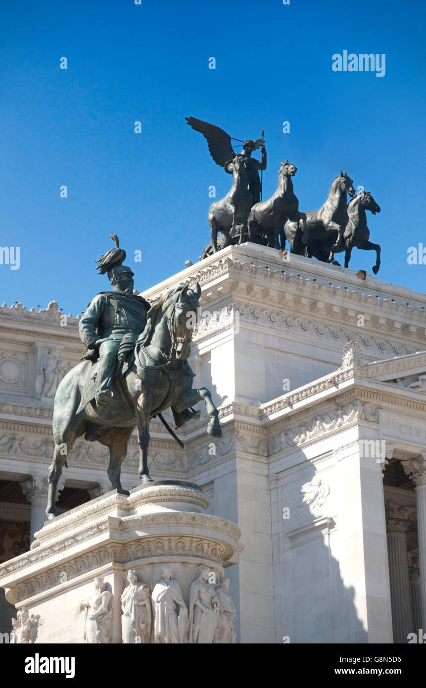 Vittoriano, Monument à Victor Emmanuel, Rome, Italie, Europe Banque D'Images