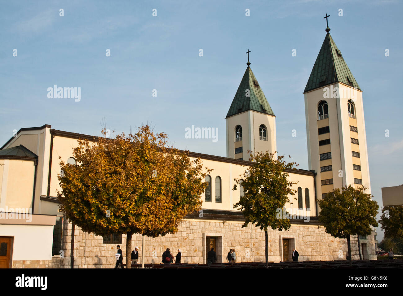 Sanctuaire de l'église, à Medjugorje, Bosnie et Herzégovine, de l'Europe Banque D'Images