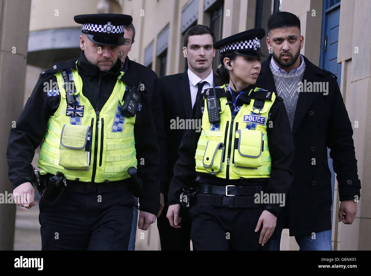 Adam Johnson affaire judiciaire Banque D'Images