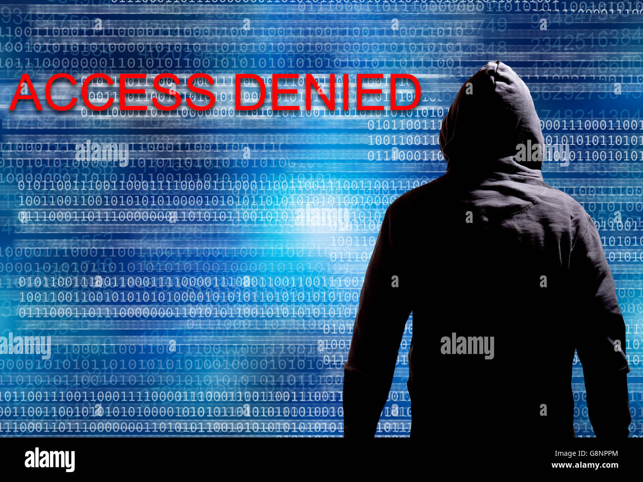 Concept et la cybercriminalité hacker Banque D'Images