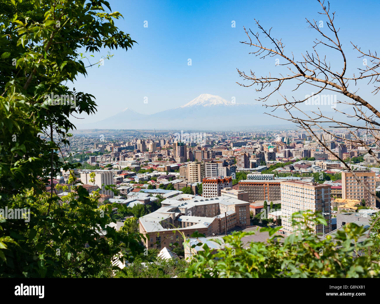 Malgré le mont Ararat est le symbole de l'Arménie, il fait partie de la Turquie. Banque D'Images