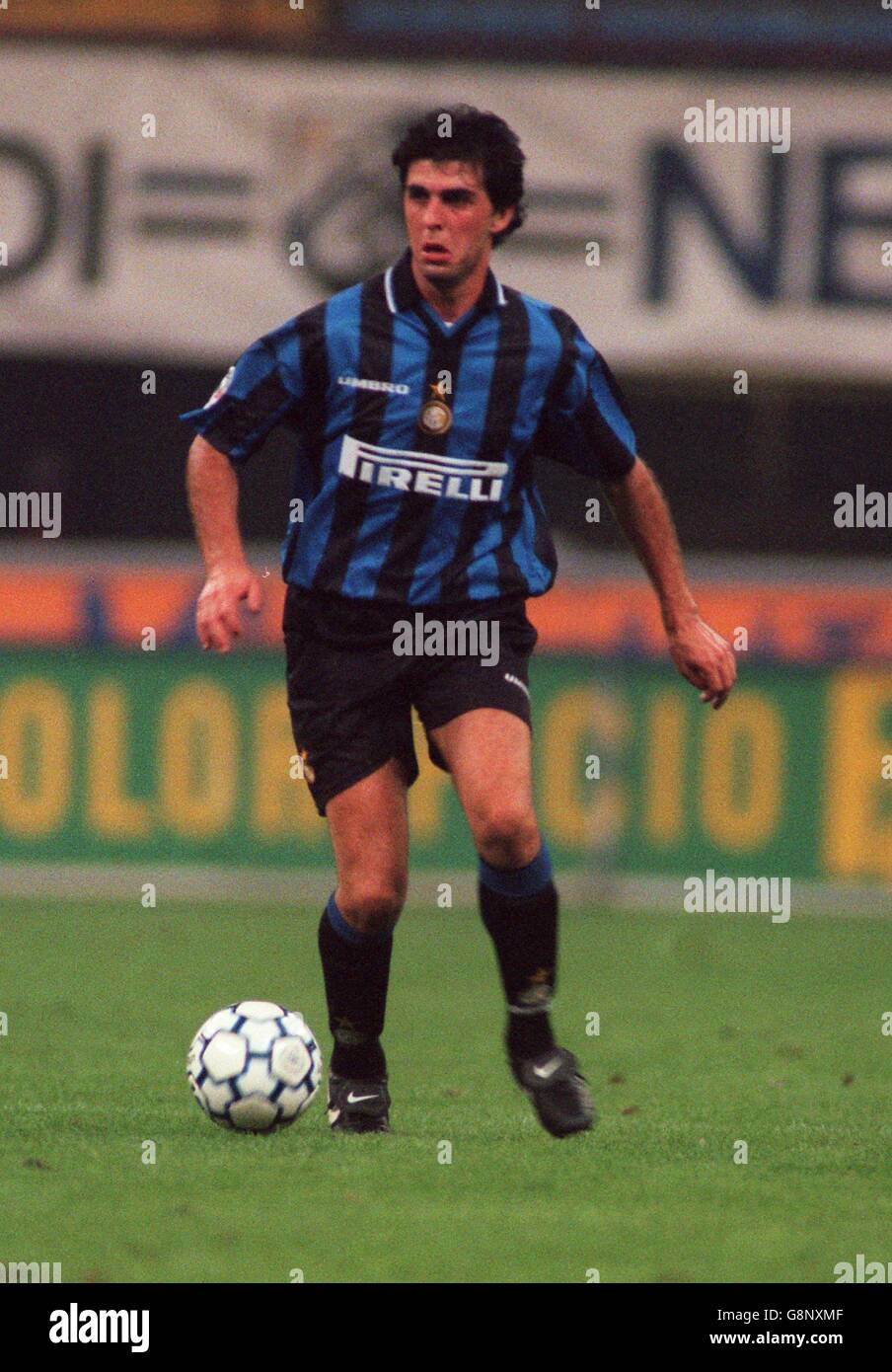 Football italien - série A - Inter Milan / Lazio. Salvatore Fresi, Inter Milan Banque D'Images