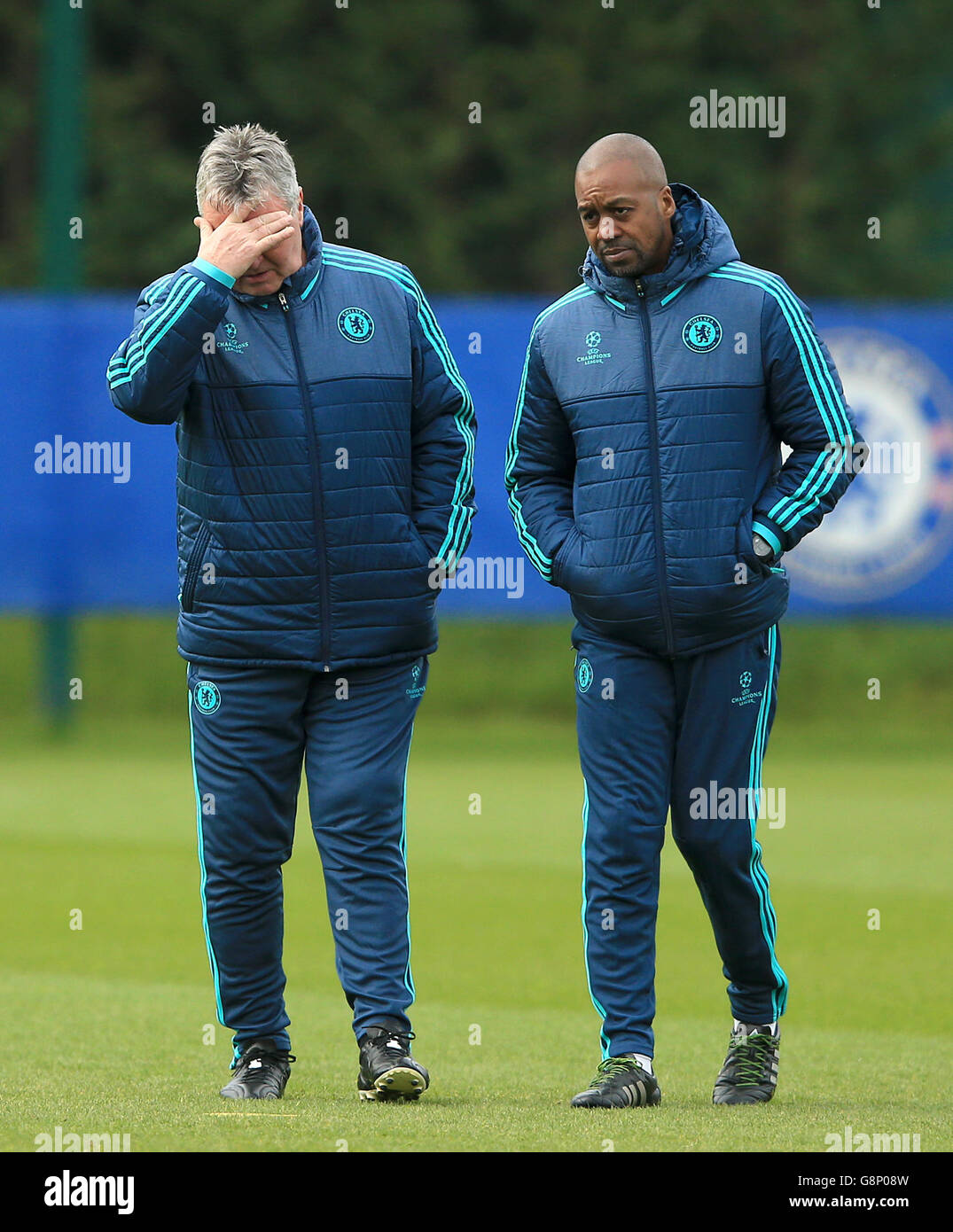 Chelsea v Paris Saint Germain - Ligue des Champions de l'UEFA - Ronde de 16 - deuxième manche - Session de formation - Chelsea FC Chelsea... Banque D'Images Chelsea v Paris Saint Germain - Ligue des Champions de l'UEFA - Ronde de 16 - deuxième manche - Session de formation - Chelsea FC Chelsea... Banque D'Images
