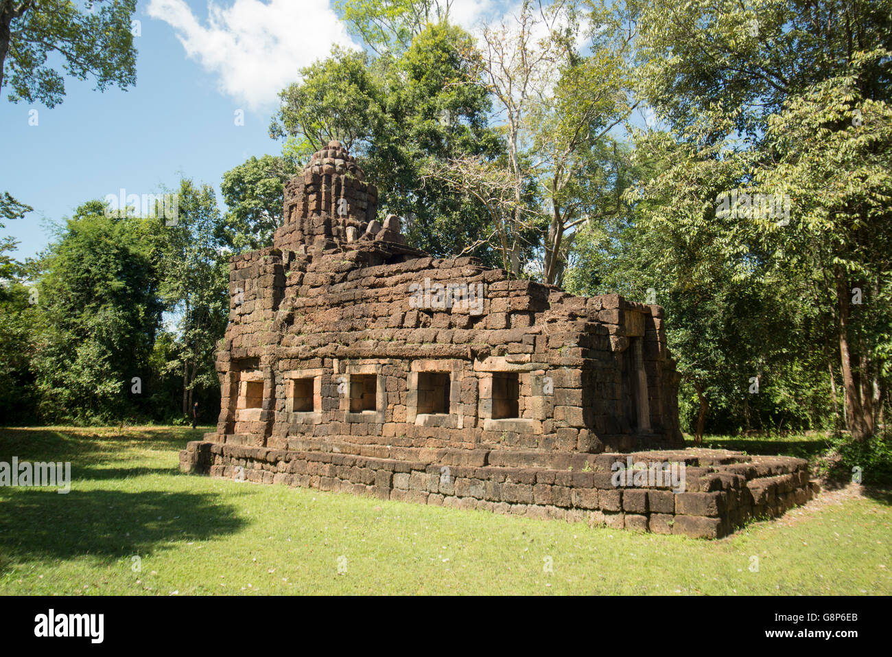 Le Temple de la ruine des Prasat Ta Muean Muean Temple du groupe de temples khmers à direct de la frontière de la Thaïlande et le Cambodge Banque D'Images