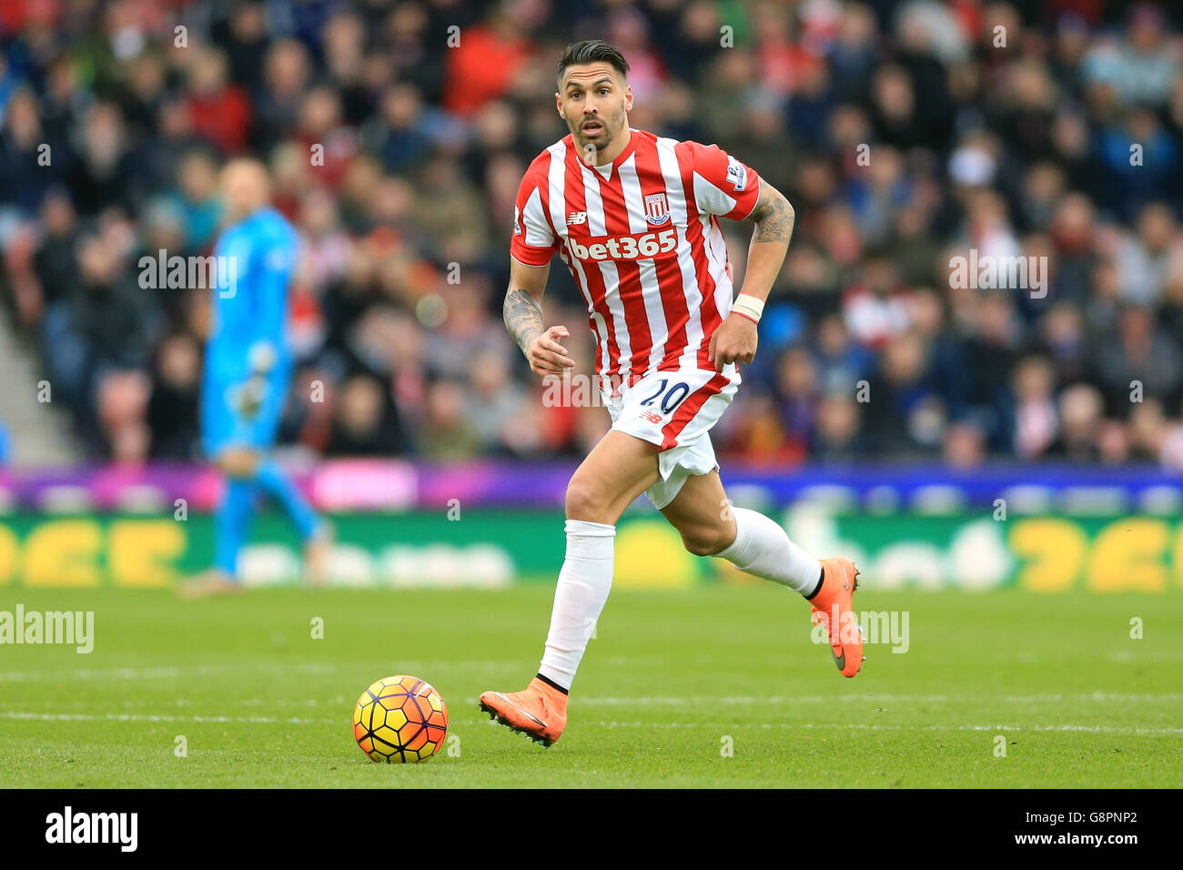 Stoke City v Aston Villa - Barclays Premier League - Britannia Stadium. Geoff Cameron, Stoke City Banque D'Images