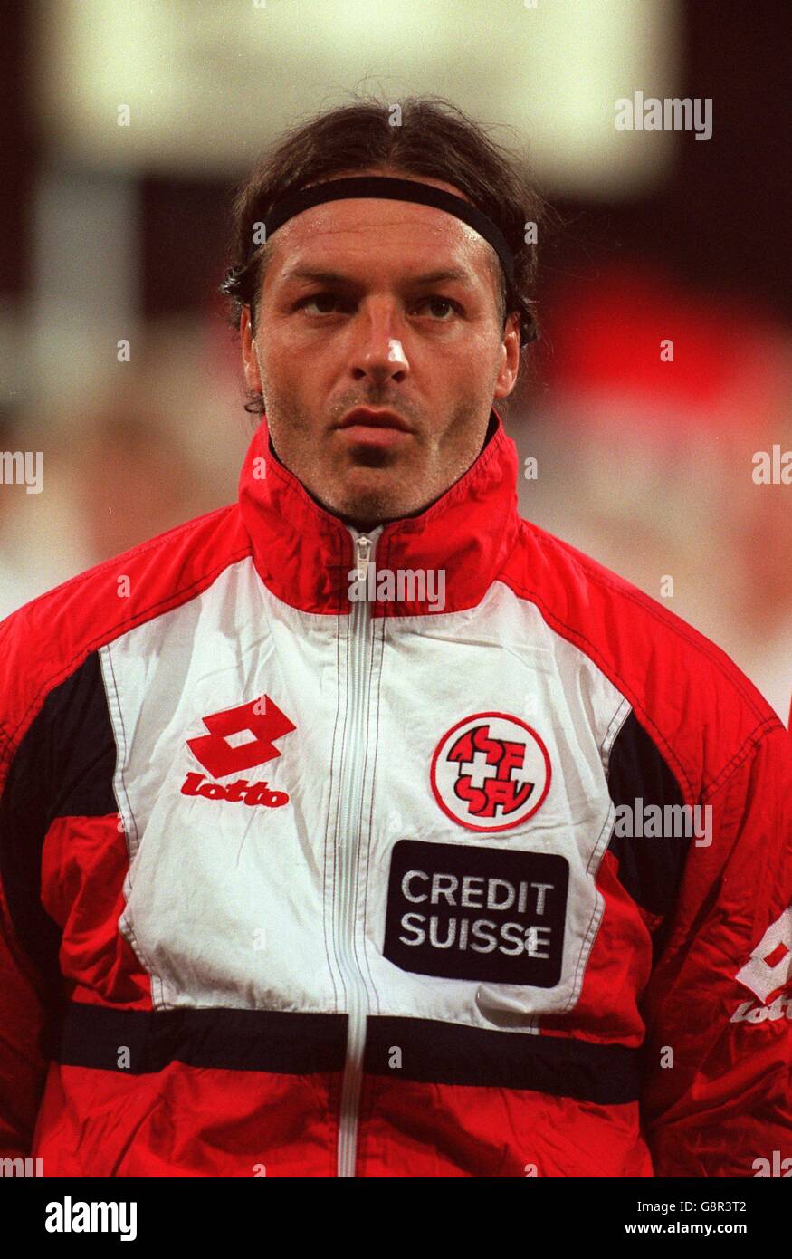 Football - qualification de la coupe du monde - Norvège / Suisse. Stephan Lehmann, Suisse Banque D'Images