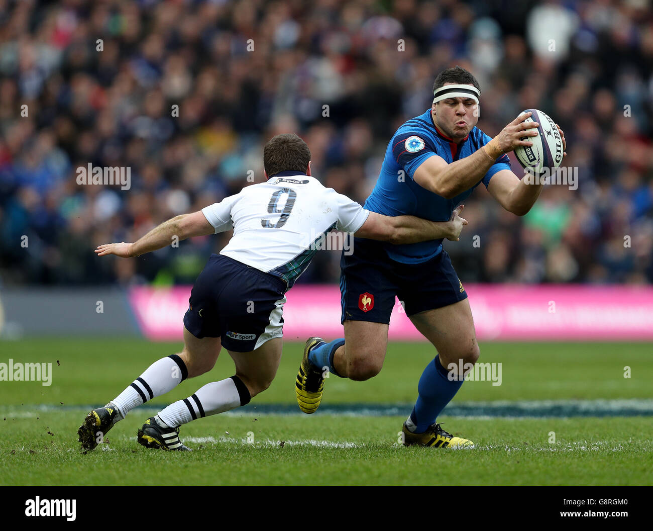 Ecosse / France - 2016 - tournoi des Six Nations Murrayfield BT Banque D'Images