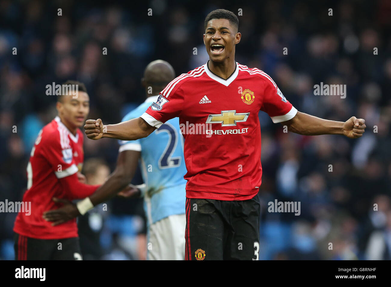 Manchester City v Manchester United - Barclays Premier League - stade Etihad Banque D'Images