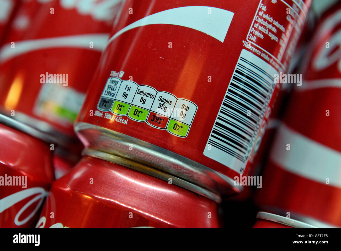 Taxe sur le sucre coca cola Banque de photographies et d’images à haute