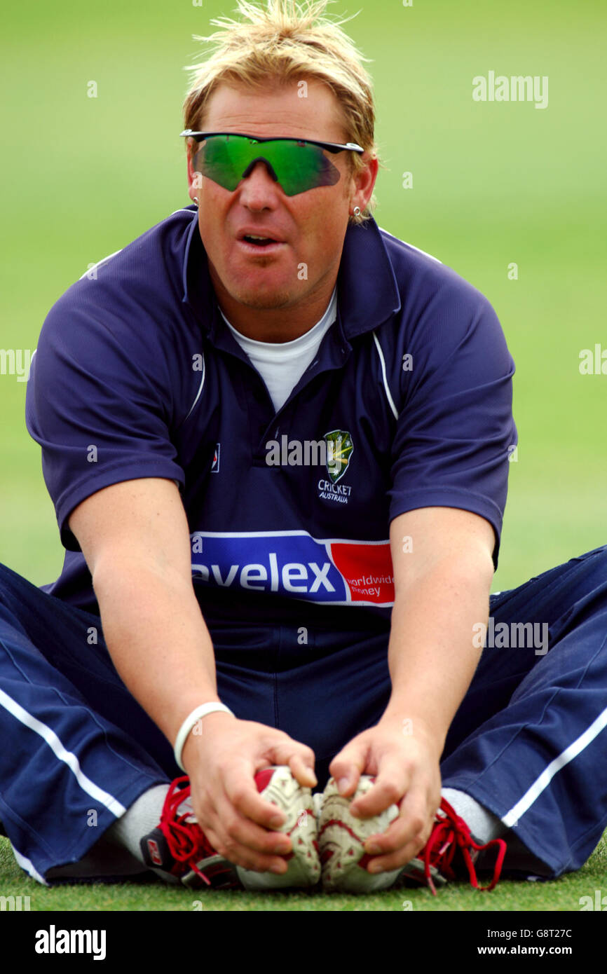 Cricket - les cendres - npower troisième Test - Angleterre / Australie - Old Trafford. Shane Warne, Australie Banque D'Images