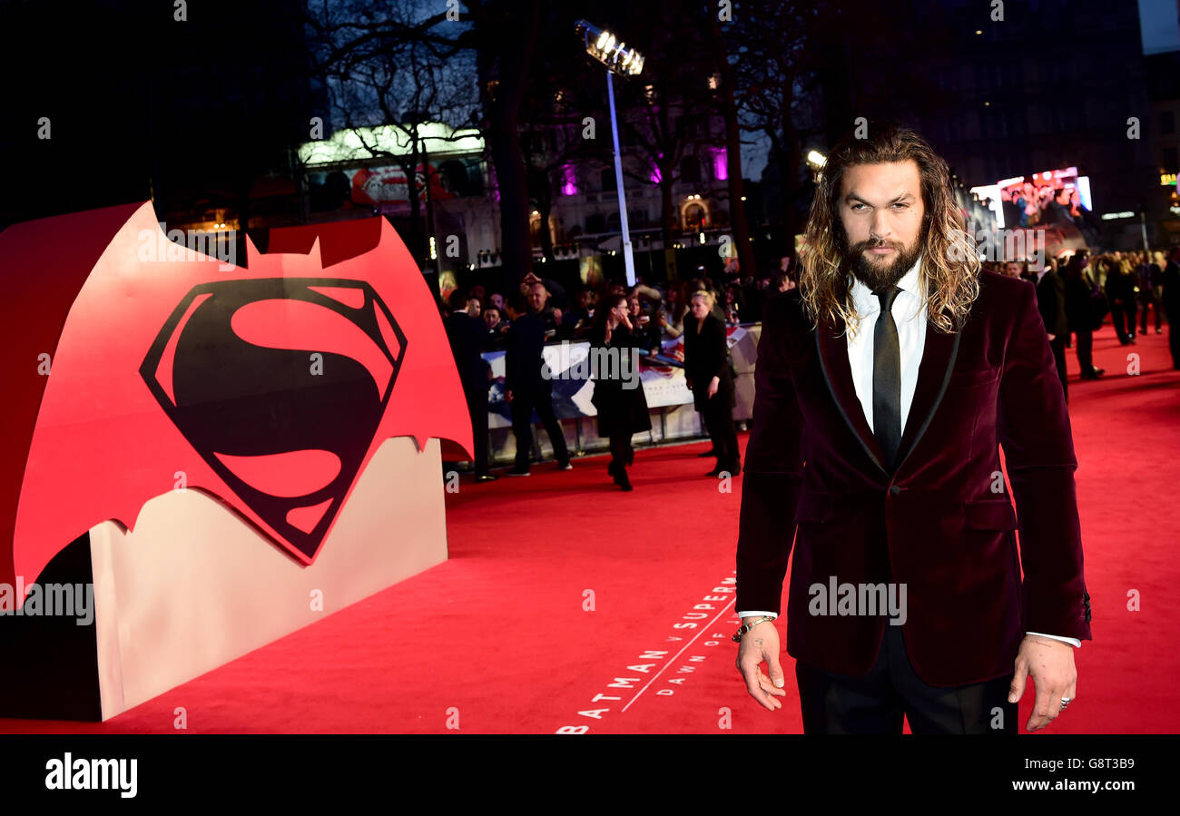 Superman Batman v : Dawn of Justice Première européenne - Londres Banque D'Images