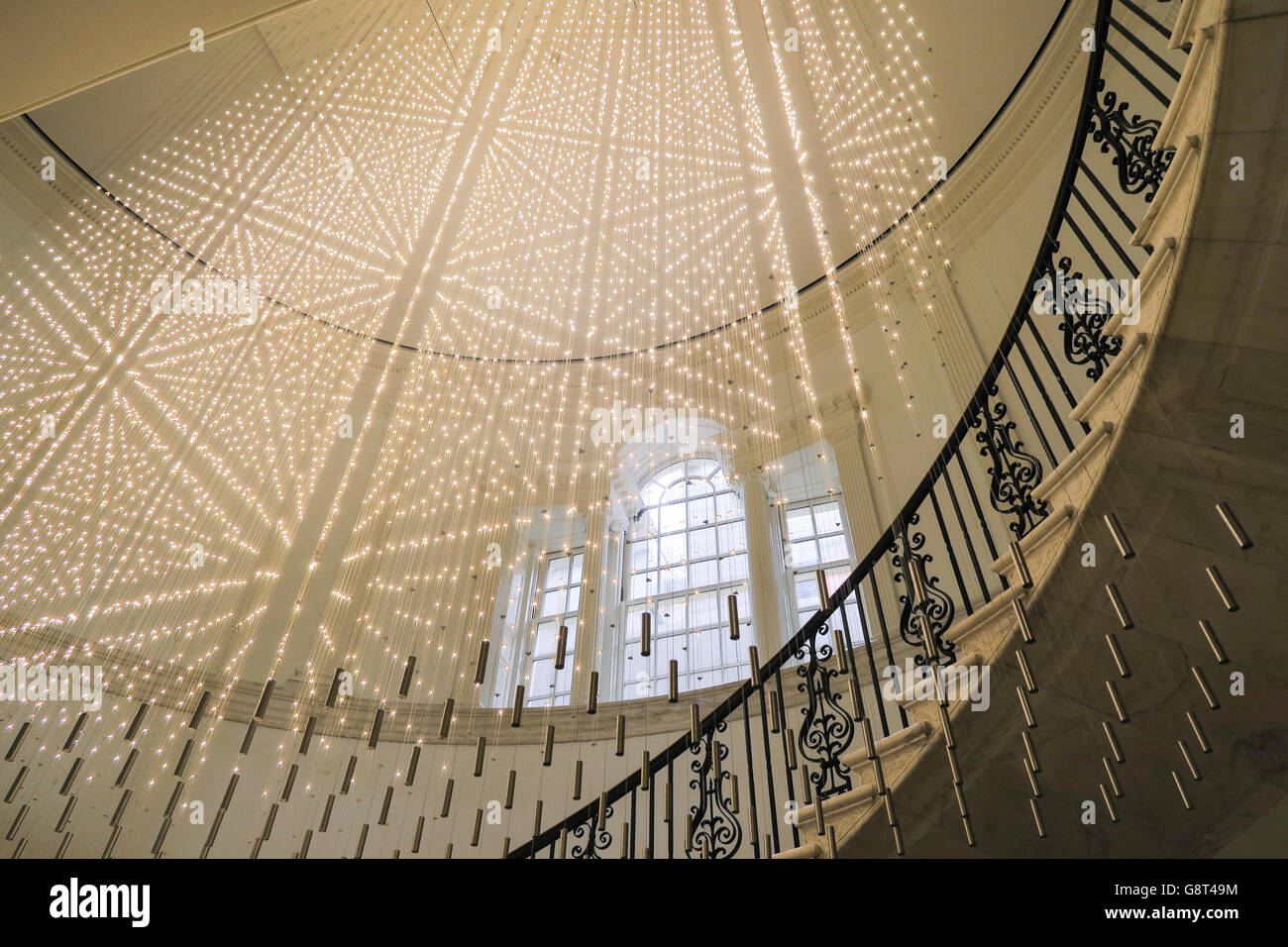 Nathalie Pierrepont Comfort escalier, Musée de la ville de New York, NYC Banque D'Images