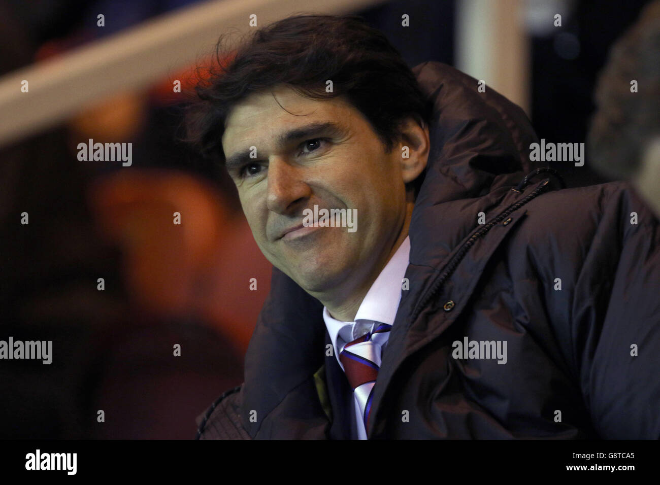 Aitor Karanka, gérant de Middlesbrough, lors du match de championnat Sky Bet au stade Riverside, à Middlesbrough. Banque D'Images