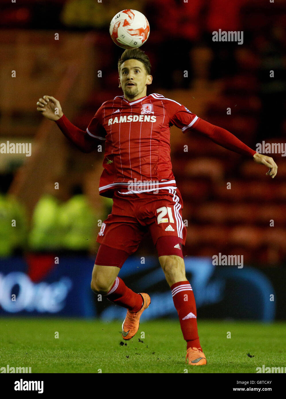 Gaston Ramirez de Middlesbrough lors du match de championnat Sky Bet au stade Riverside, à Middlesbrough. Banque D'Images