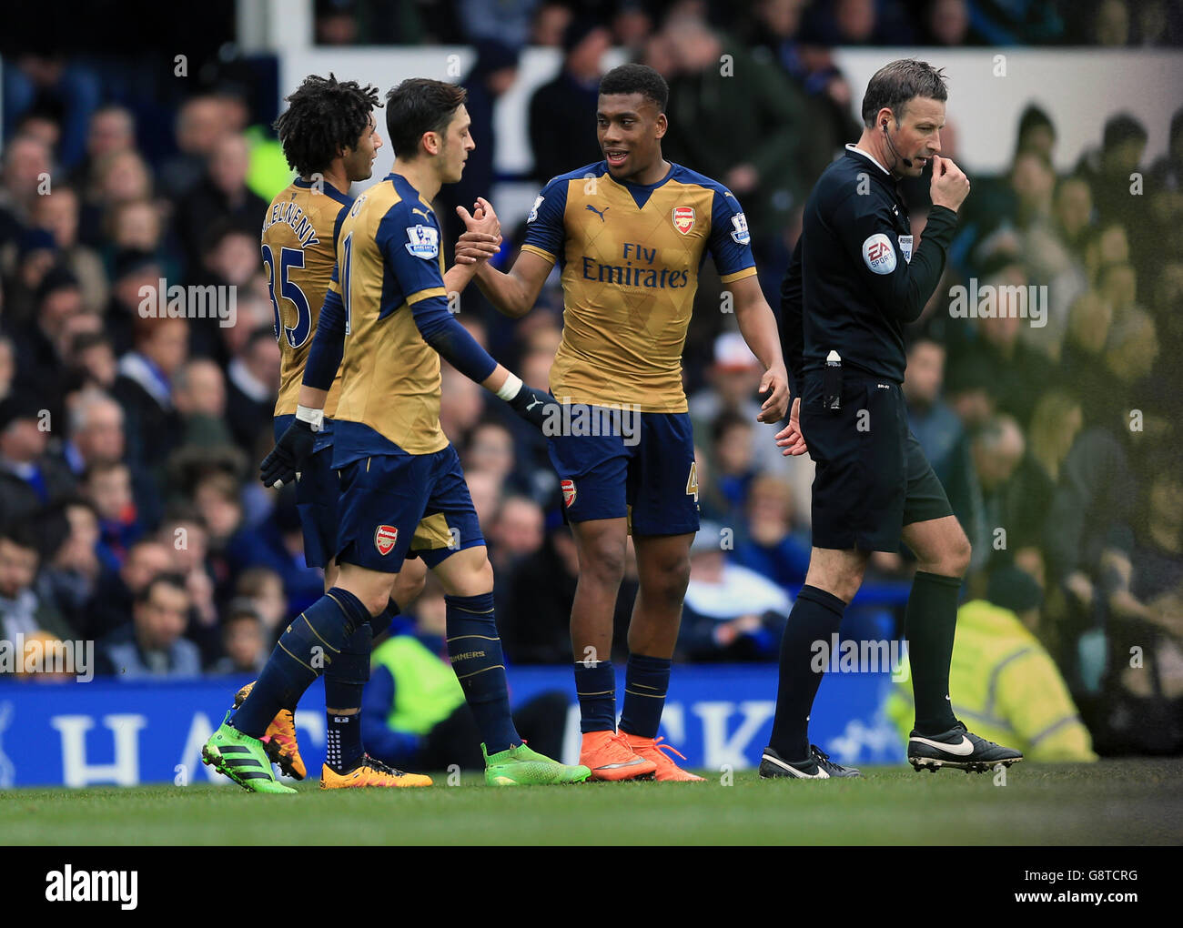 Everton v Arsenal - Barclays Premier League - Goodison Park Banque D'Images