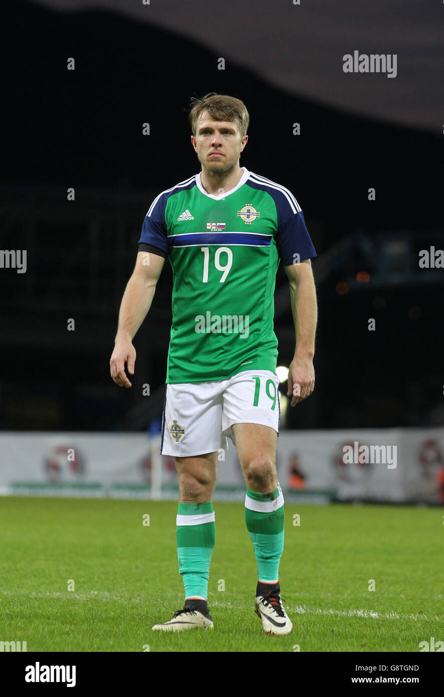 Jamie Ward, en Irlande du Nord, lors d'une visite internationale à Windsor Park, Belfast.APPUYEZ SUR ASSOCIATION photo.Date de la photo: Lundi 28 mars 2016.Voir PA Story SOCCER N Irlande.Le crédit photo devrait se lire comme suit : Liam McBurney/PA Wire. Banque D'Images