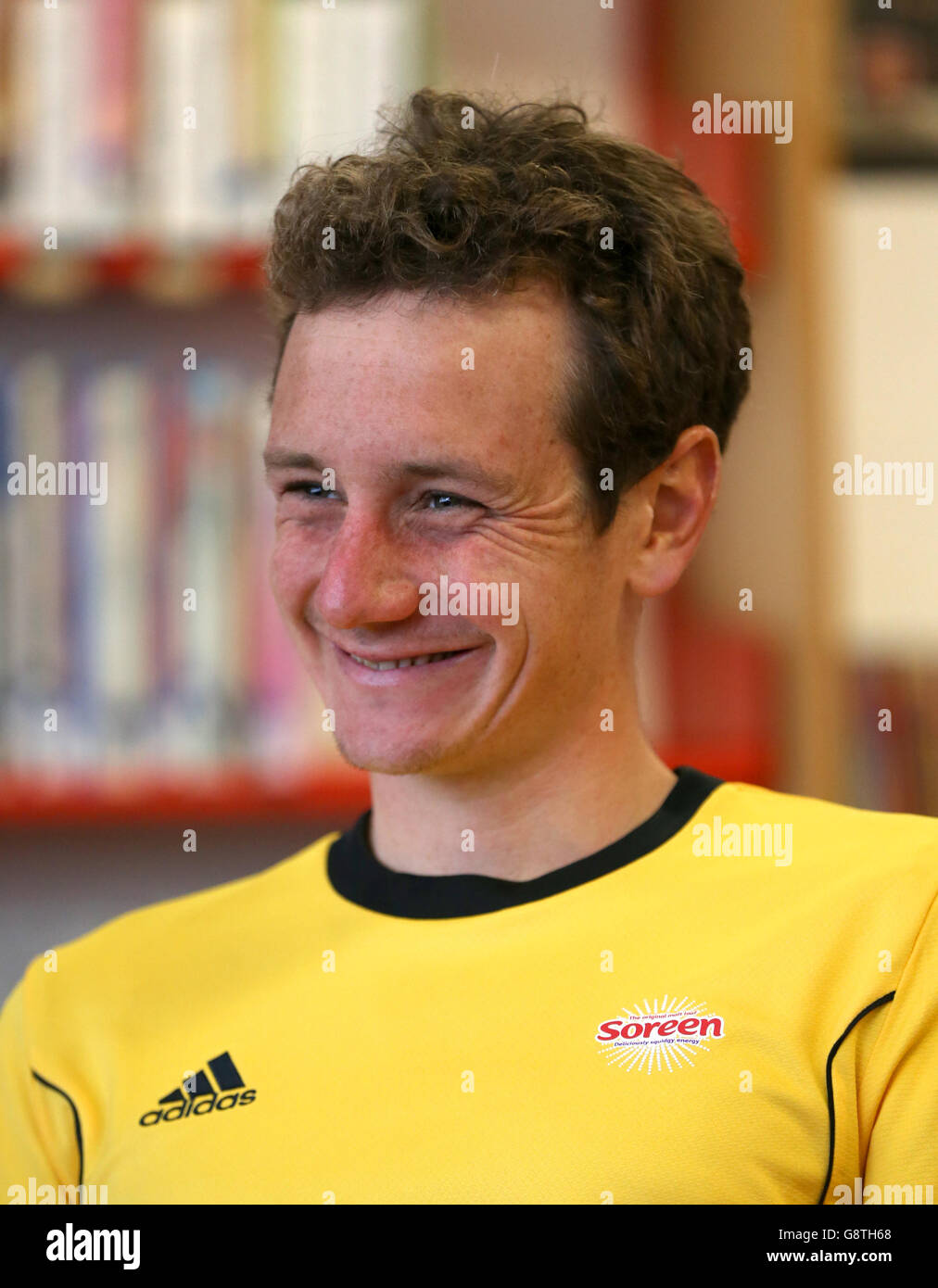 Brownlee Brothers Photocall - École primaire Bramhope Banque D'Images