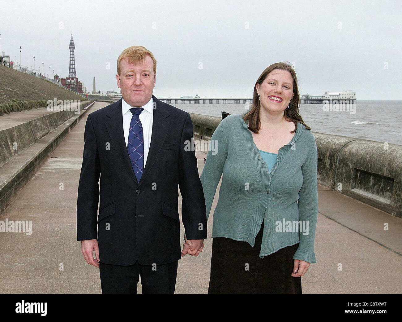 Conférence du Parti libéral-démocrate - les jardins d'hiver. Lib DEM leader Charles Kennedy avec la femme Sarah. Banque D'Images