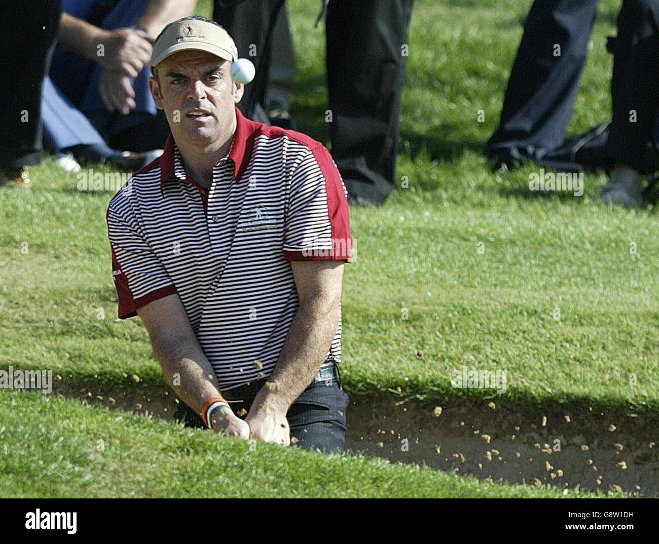 Paul McGinley, de GB & Ireland, en action lors du Seve Trophy Against Continental Europe au Wynyard Golf Club, à Billingham, le jeudi 22 septembre 2005. APPUYEZ SUR ASSOCIATION photo. Le crédit photo devrait se lire: Owen Humphreys/PA. Banque D'Images