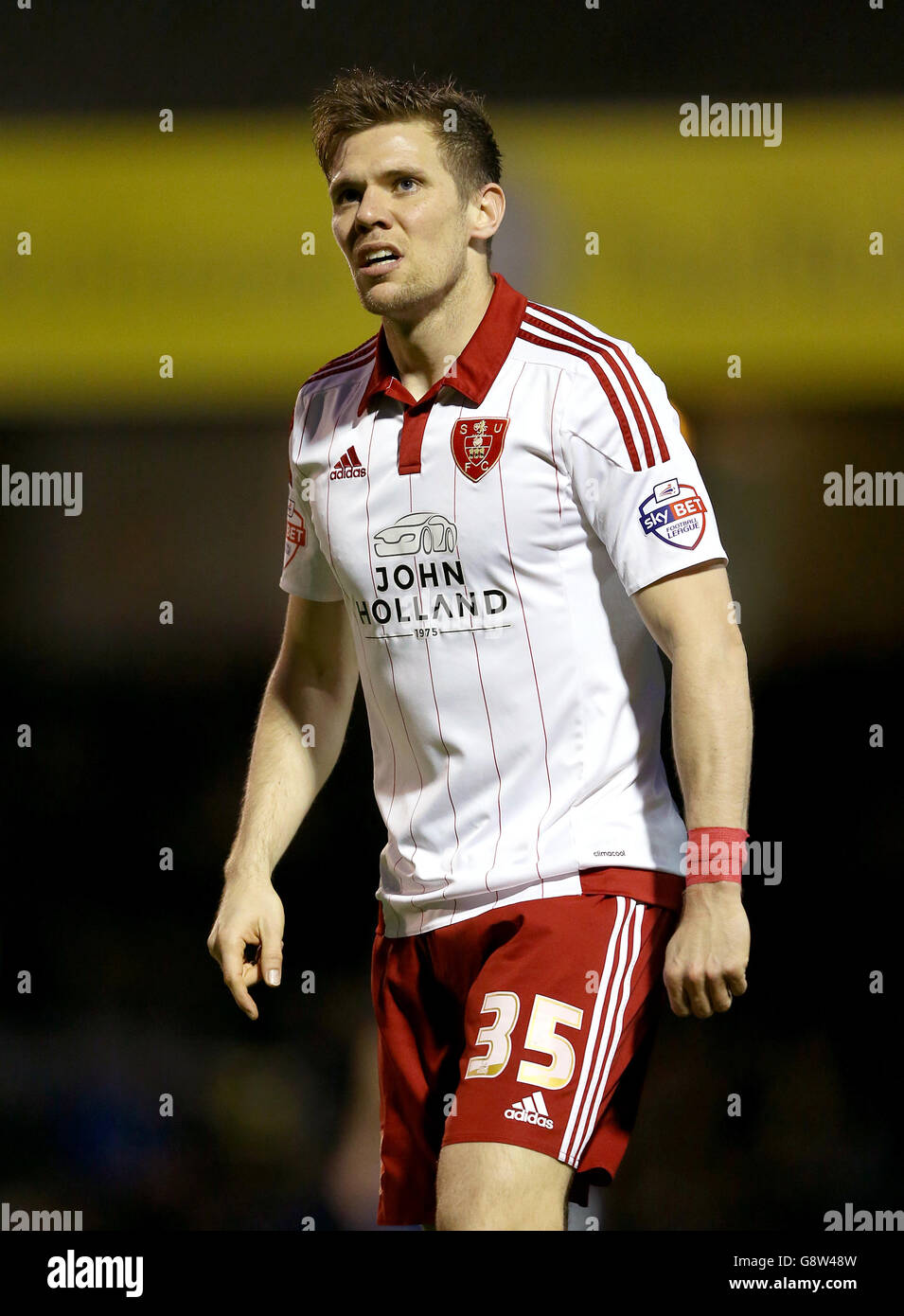 Southend United / Sheffield United - Sky Bet League One - Roots Hall. Dean Hammond de Sheffield United Banque D'Images