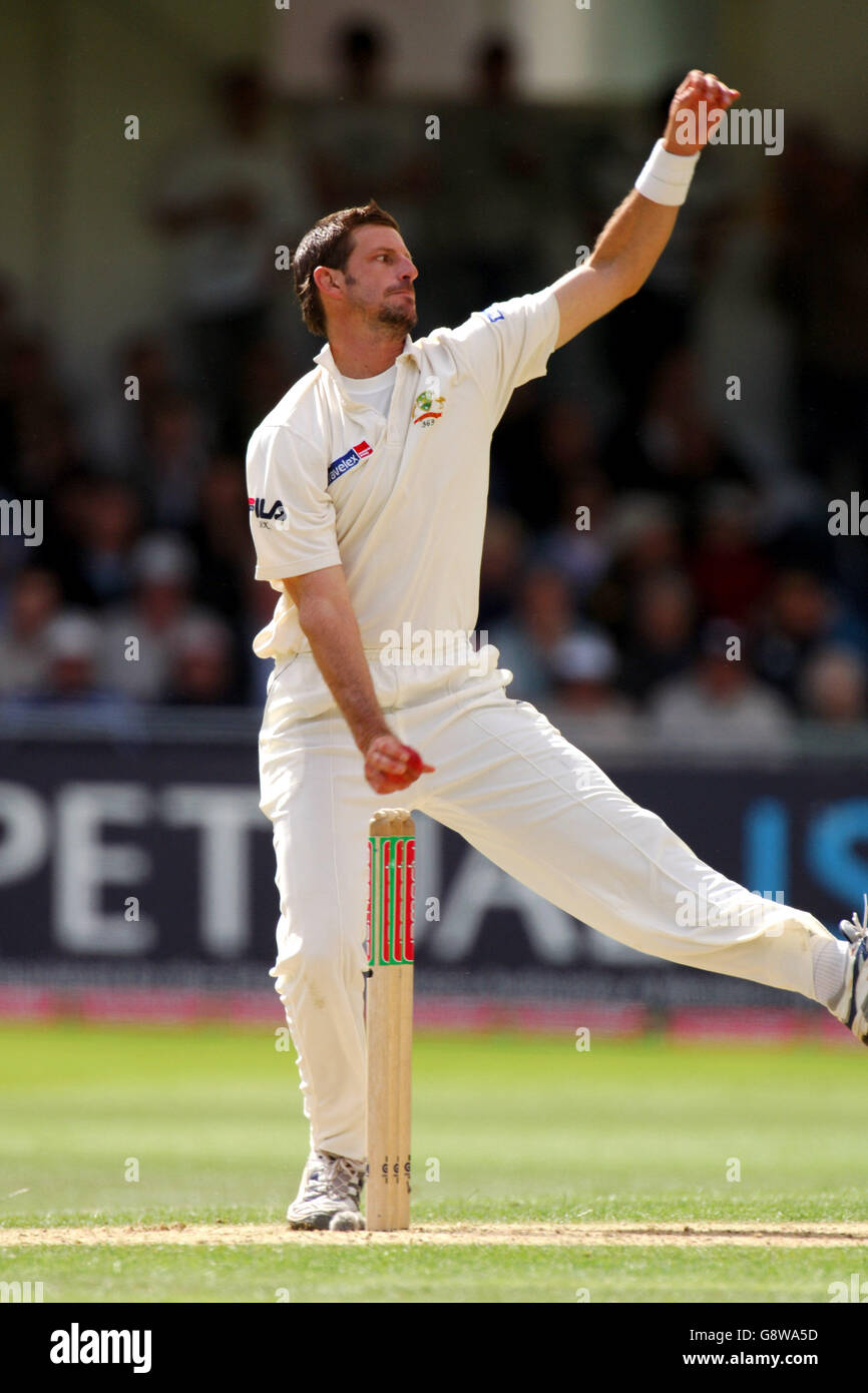 Cricket - The Ashes - npower Fourth Test - Angleterre v Australie - Trent Bridge.Michael Kasprowicz, Australie Banque D'Images