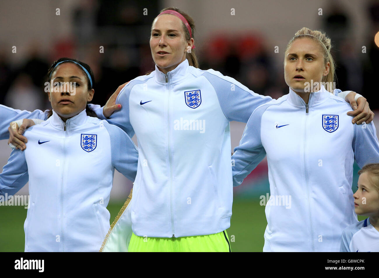 Femmes v Angleterre Belgique Femmes - UEFA EURO 2017 Qualifications - AESSEAL New York Stadium Banque D'Images