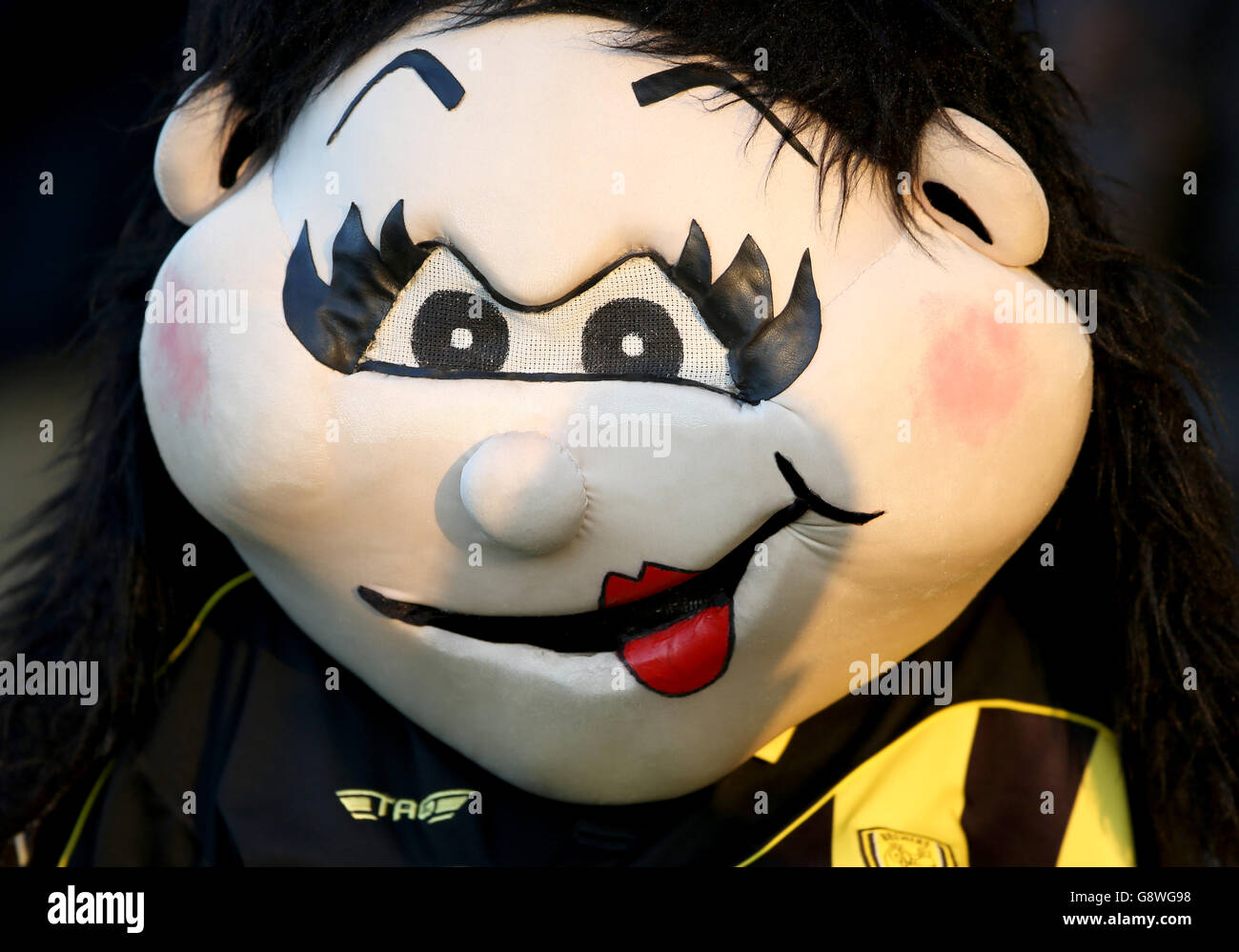 Burton Albion / Wigan Athletic - Sky Bet League One - Stade Pirelli.La mascotte Burton Albion Bette Brewer lors du match de la Sky Bet League One au stade Pirelli, Burton-on-Trent. Banque D'Images