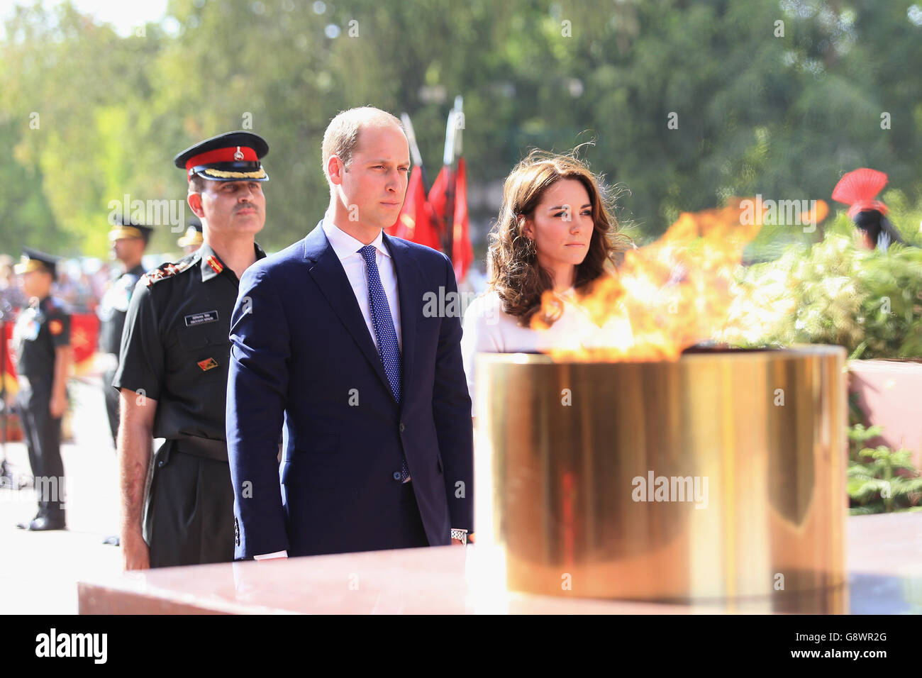 Visite royale à l'Inde et le Bhoutan - Jour 2 Banque D'Images