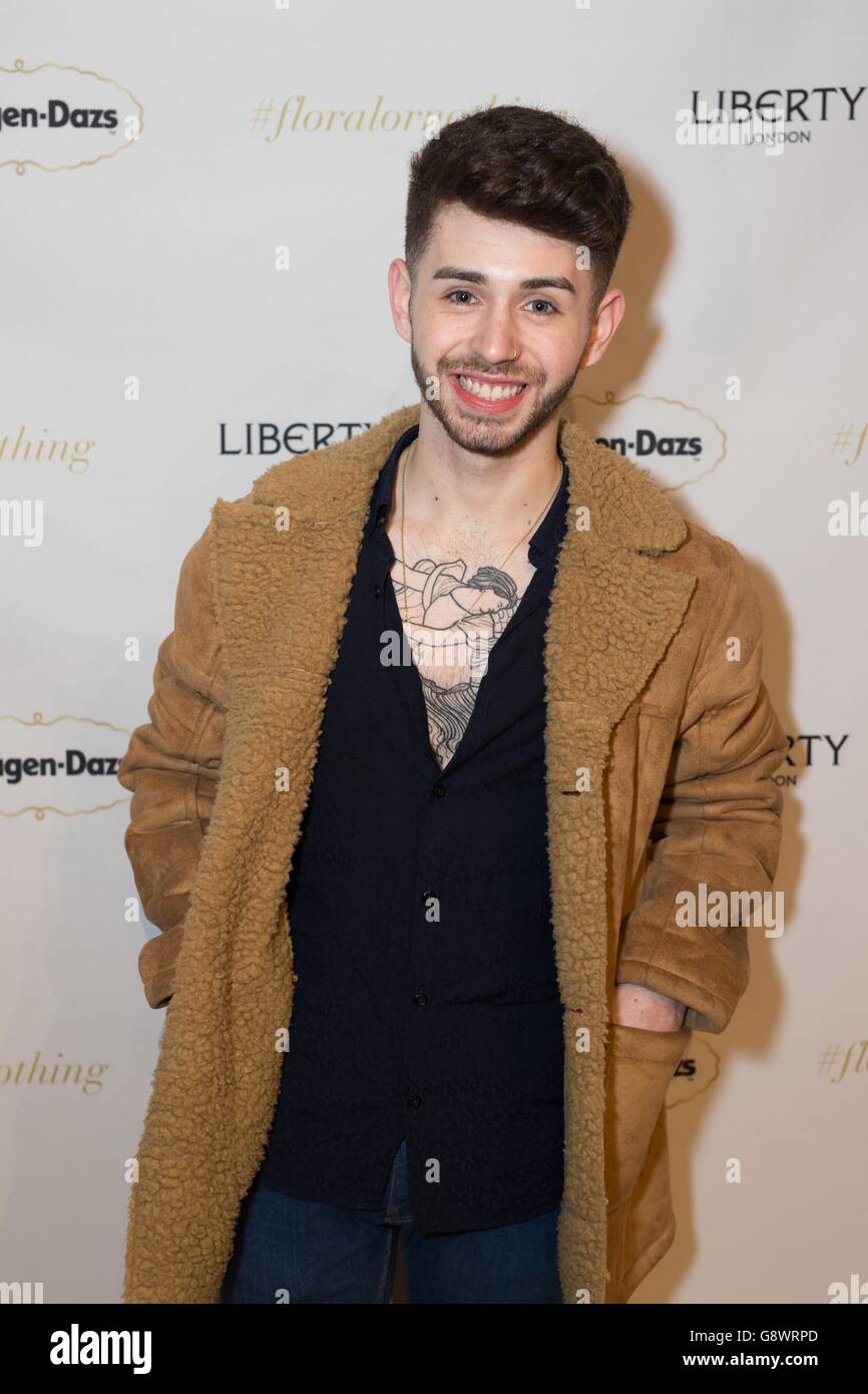 Londres - lancement Haagen-Dazs Banque D'Images