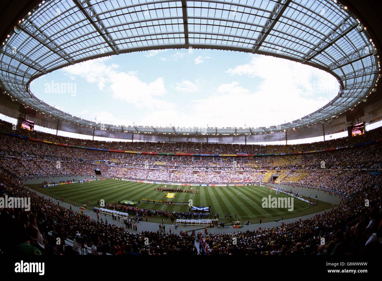 - Coupe du Monde de football France 1998 - Groupe A - Brésil v Ecosse - Stade de France Banque D'Images