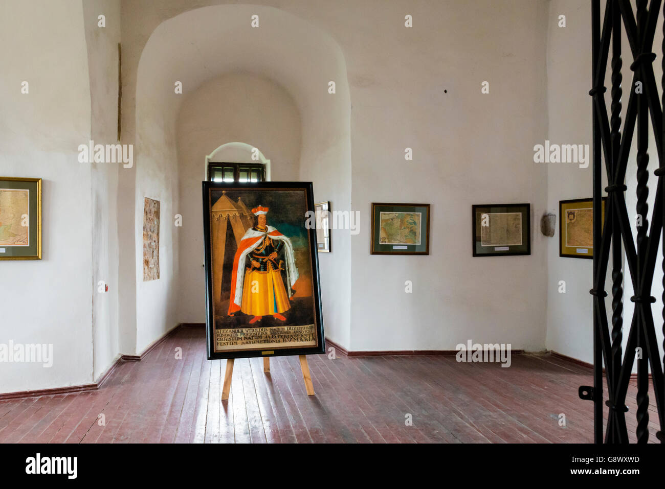 Portrait d'Alexander Magnus Vitoldus affiché à Loutsk Loutsk, château, Ukraine Banque D'Images