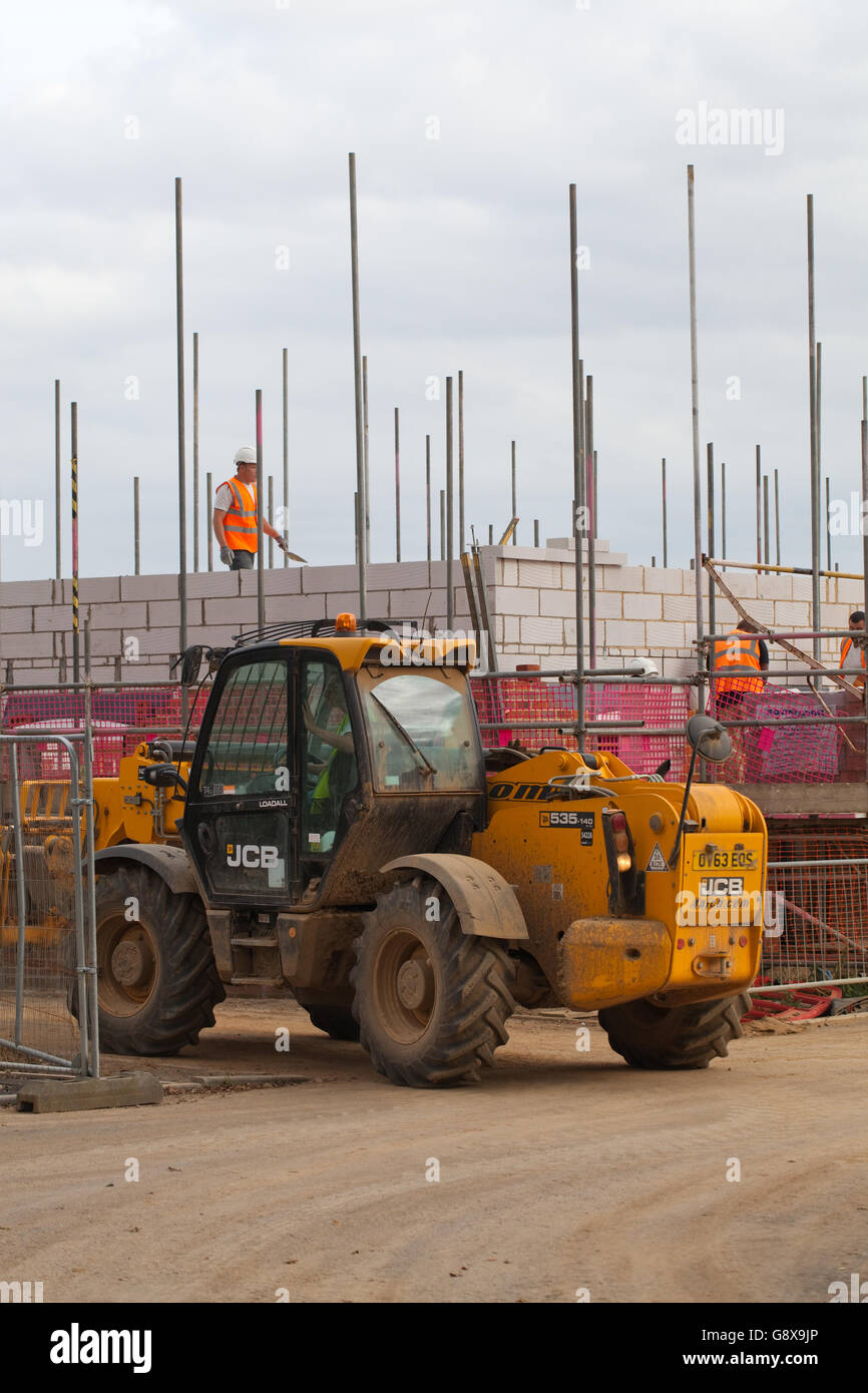 Le développement du logement. Greenfield, site rural. Stalham. Le Norfolk. L'East Anglia. L'Angleterre. UK. Banque D'Images