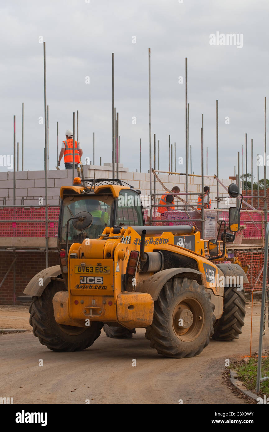 Le développement du logement. Greenfield, site rural. Stalham. Le Norfolk. L'East Anglia. L'Angleterre. UK. Banque D'Images