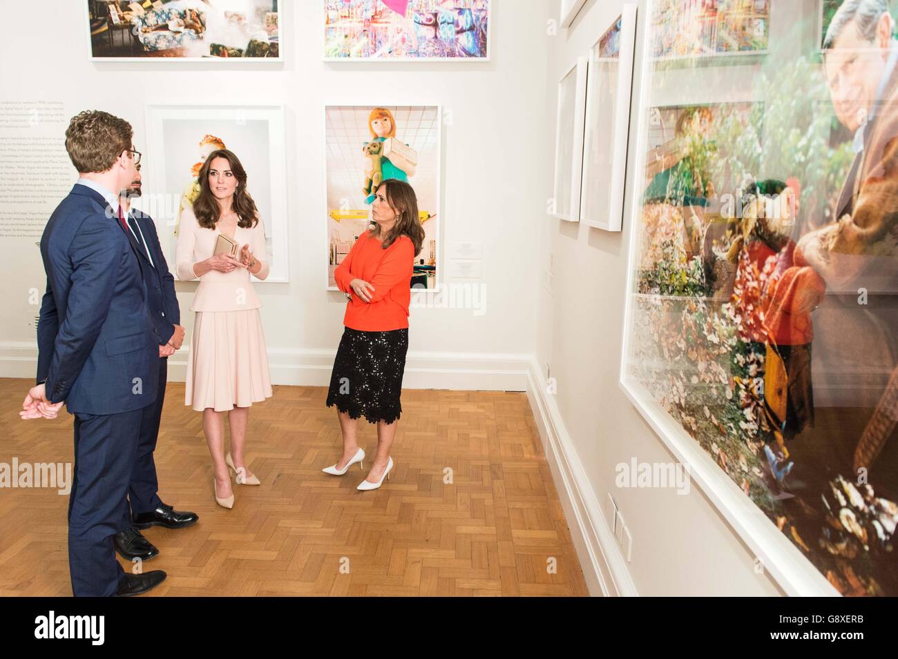 Visite royale à la National Portrait Gallery Banque D'Images