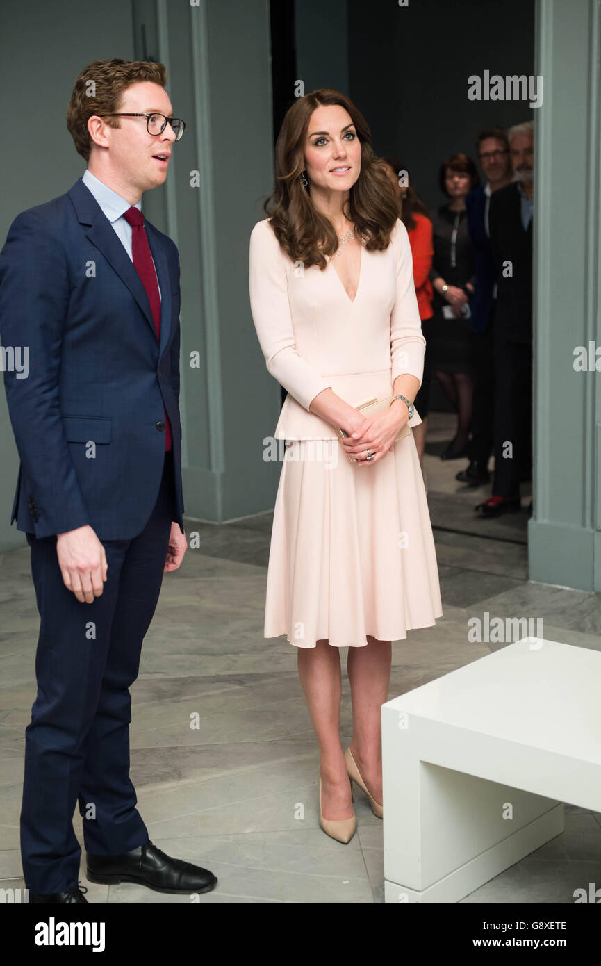 Visite royale à la National Portrait Gallery Banque D'Images