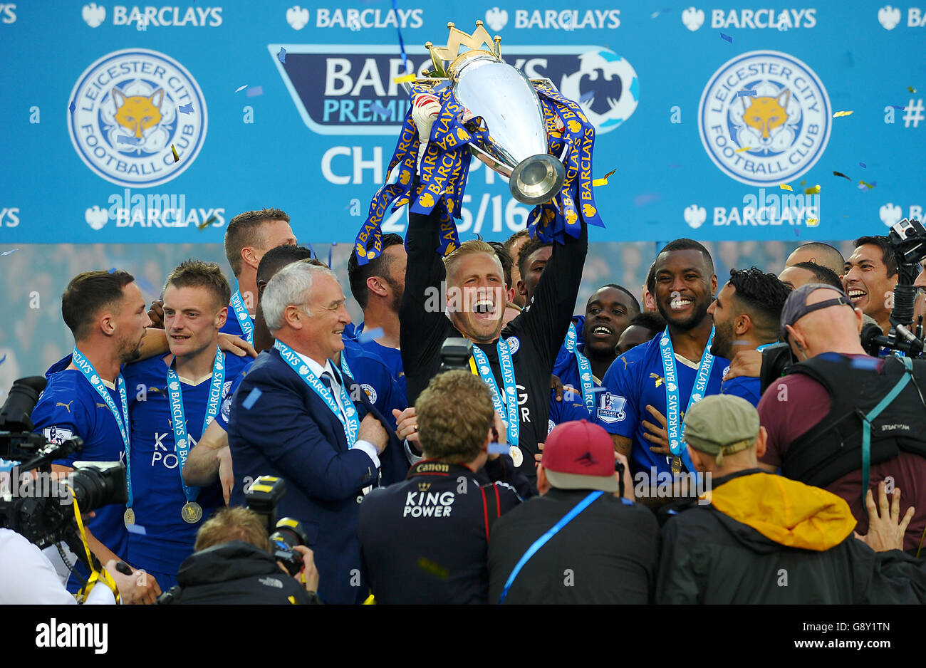 Leicester City v Everton - Barclays Premier League - King Power Stadium Banque D'Images