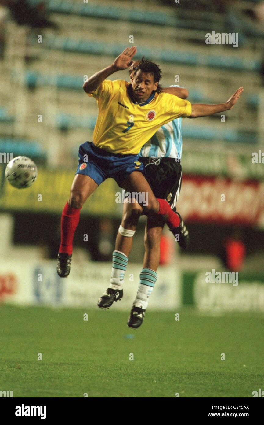 - Qualification de la Coupe du Monde de football - l'Argentine Colombie v Banque D'Images