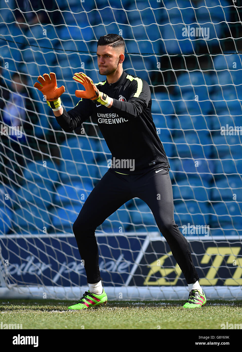 Leeds United / Charlton Athletic - Sky Bet Championship - Elland Road. Stephen Henderson, gardien de but athlétique de Charlton Banque D'Images