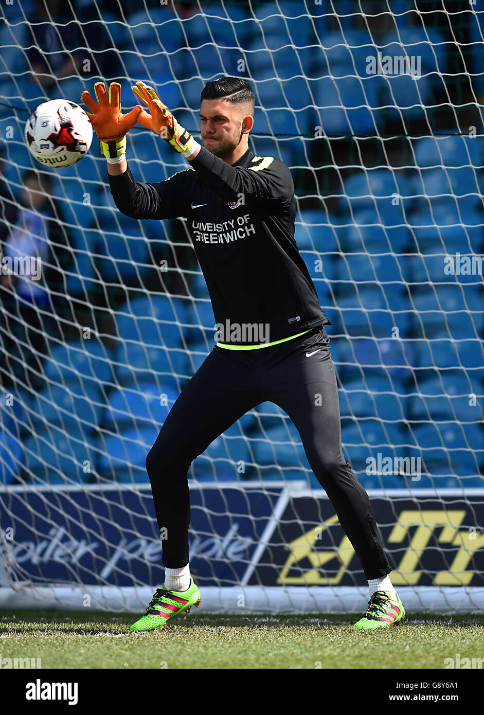 Leeds United / Charlton Athletic - Sky Bet Championship - Elland Road. Stephen Henderson, gardien de but athlétique de Charlton Banque D'Images