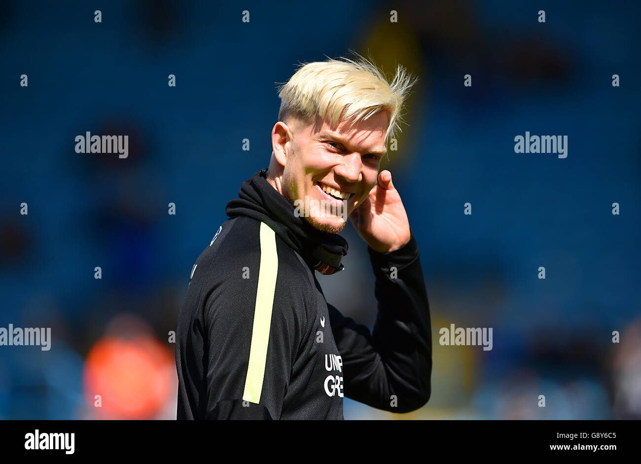 Johann Berg Gudmundsson de Charlton Athletic pendant l'échauffement Banque D'Images