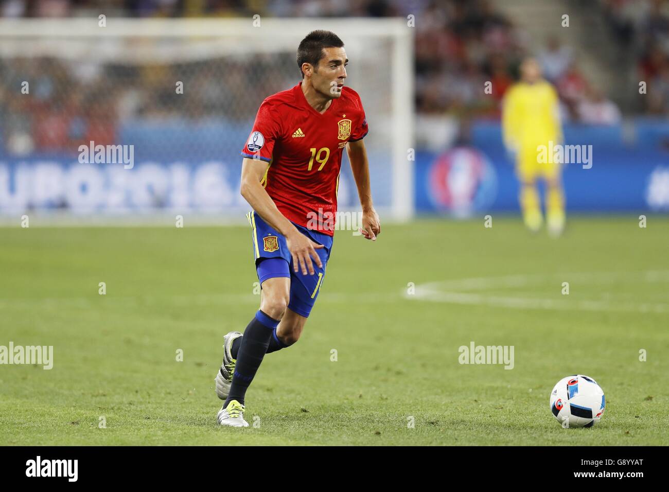 Nice, France. 17 Juin, 2016. Bruno Soriano (ESP) Football/soccer : UEFA EURO 2016 Phase de groupes match entre l'Espagne 3-0 la Turquie au stade de Nice à Nice, France . © Kawamori Mutsu/AFLO/Alamy Live News Banque D'Images