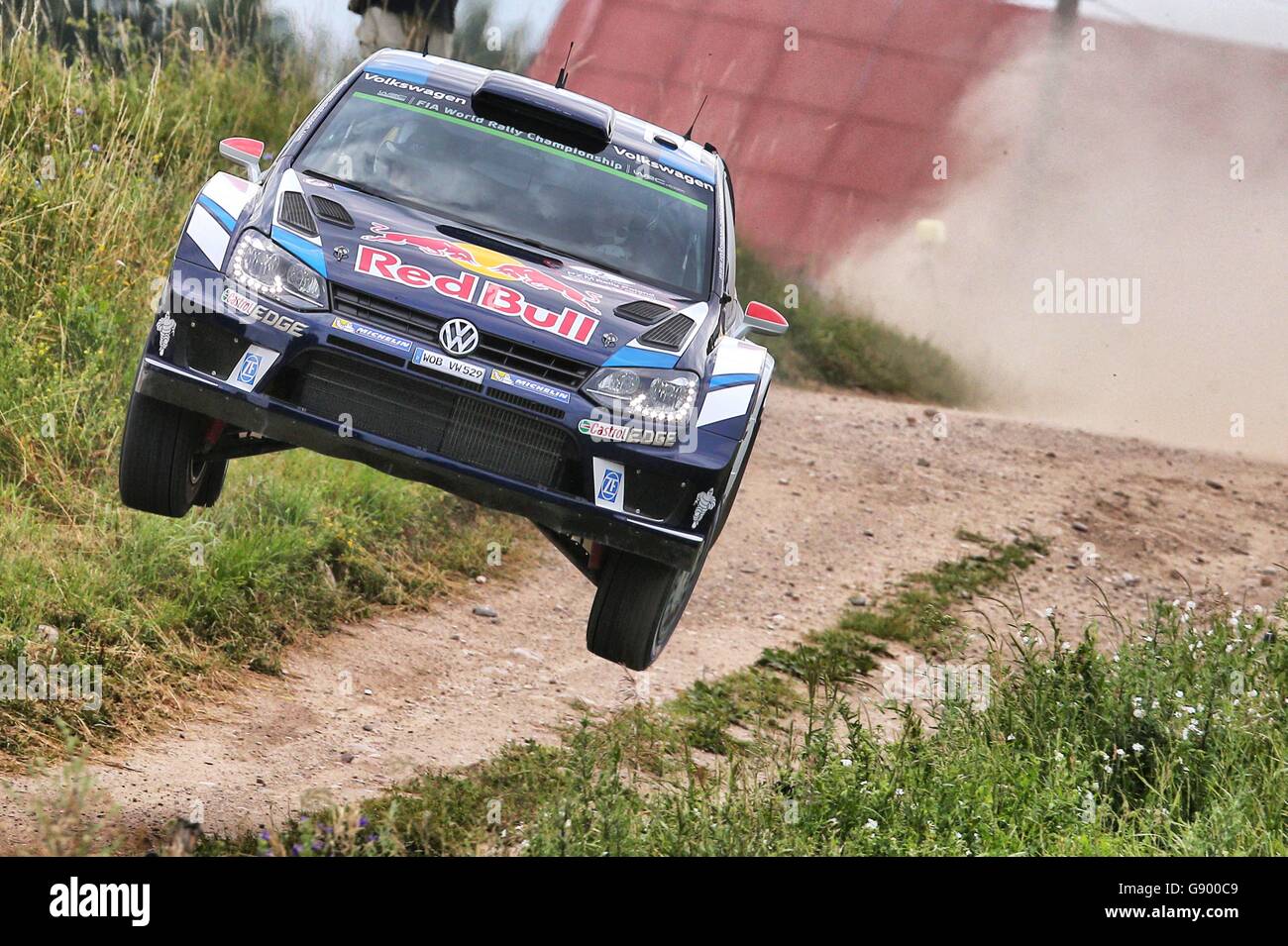 Chmielowo, Pologne. 1er juillet 2016. Rallye WRC de Pologne, les stades de SS2 et SS3 avec SS4 et SS5 tenue dans l'après-midi à Swietajno et 30140 Tornac. - Jari Matti Latvala ( fin ) - Mikka Antilla ( fin ) dans les Volkswagen Polo WRC : Action Crédit Plus Sport Images/Alamy Live News Banque D'Images