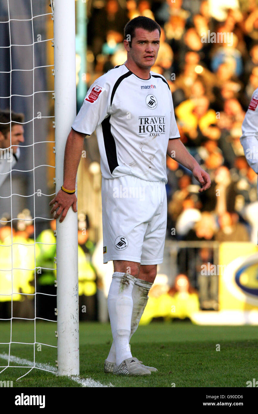 Football - Coca-Cola football League One - Southend United v Swansea City - Roots Hall. Kevin McLeod, Swansea City Banque D'Images