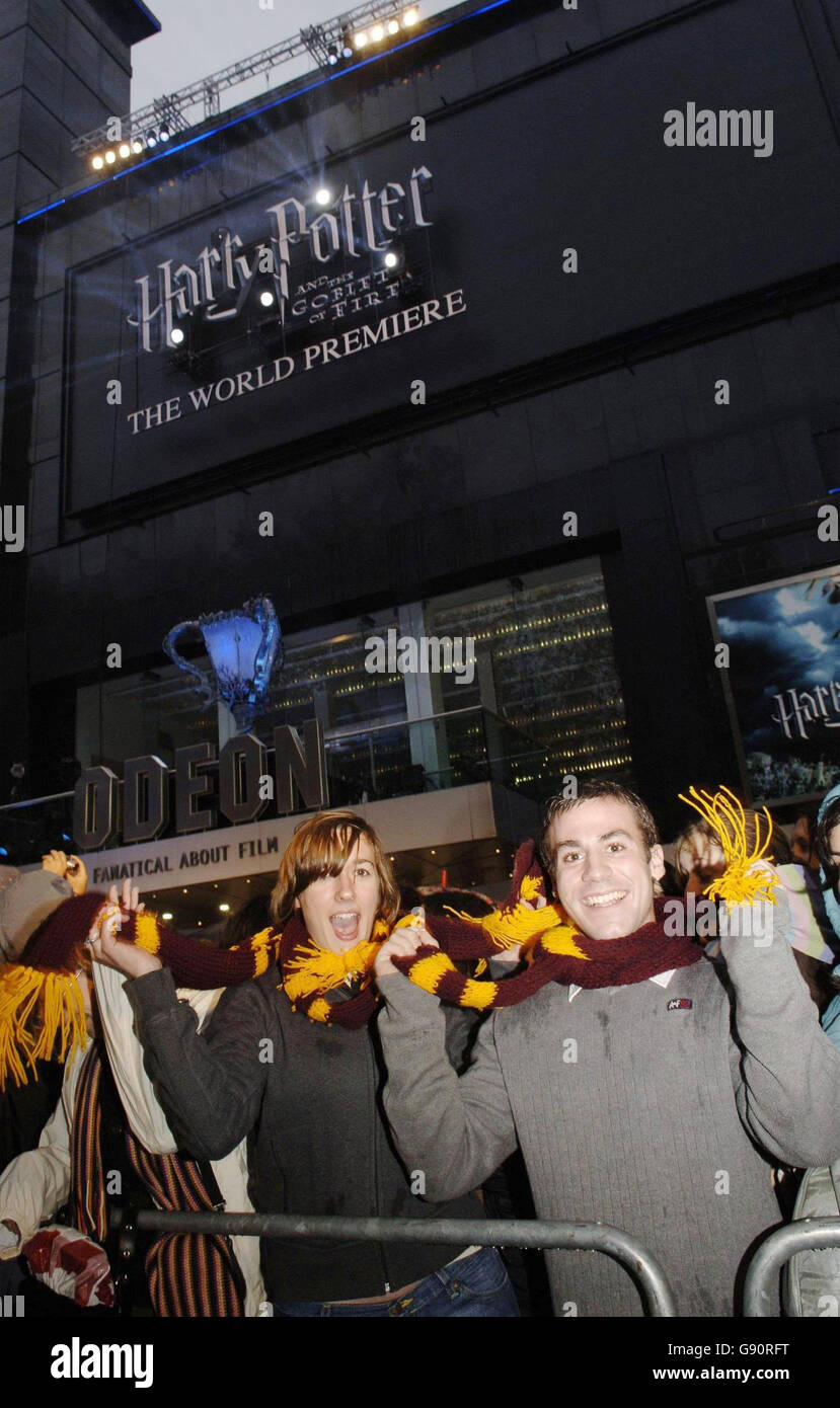 Premiere de Harry Potter Banque D'Images