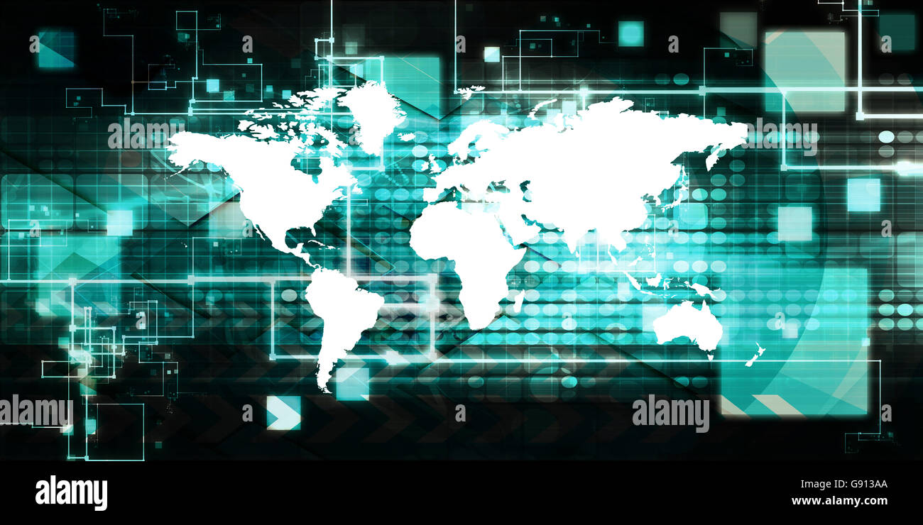 La logistique internationale et concept de chaîne d'arrière-plan Banque D'Images