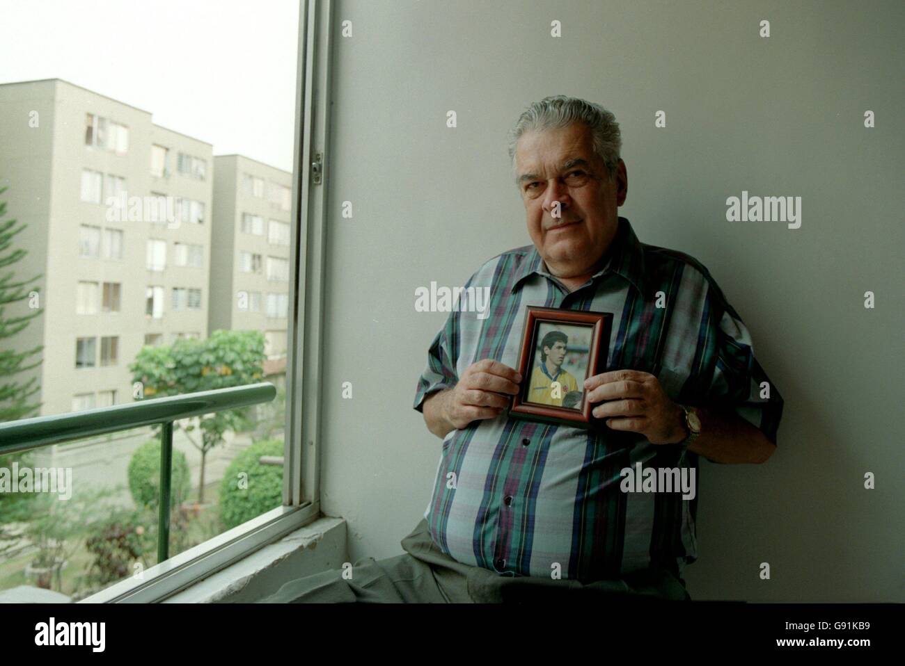 Andres escobars father dario escobar Banque de photographies et d