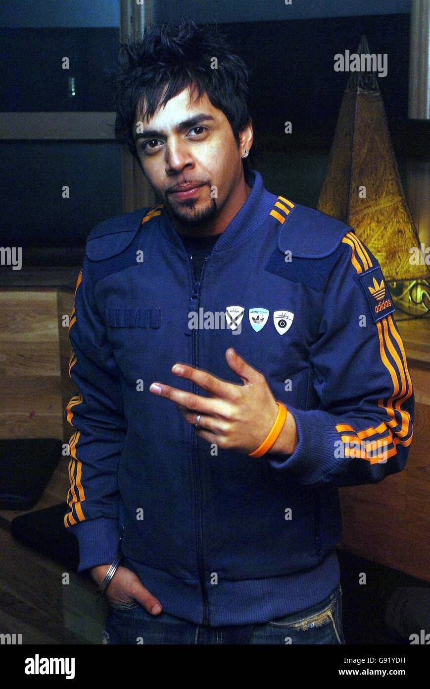 Juggy D avant le concert de charité de la base MTV à l'aide de l'appel de tremblement de terre asiatique de DEC, au Palais Hammersmith, à l'ouest de Londres, jeudi 24 novembre 2005. APPUYEZ SUR ASSOCIATION photo. Le crédit photo devrait se lire: Steve Parsons/PA Banque D'Images