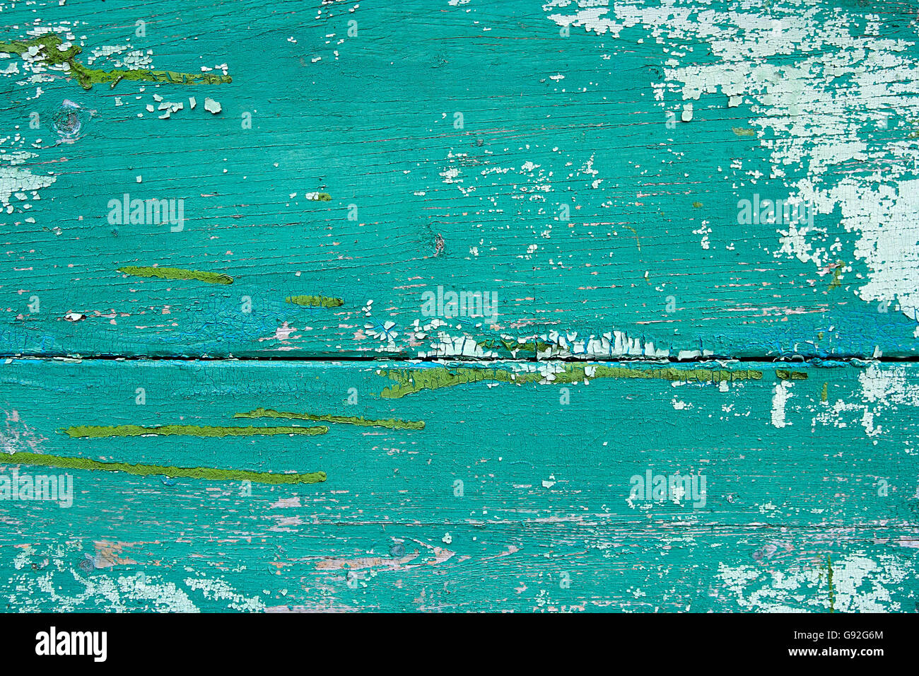 Texture bois avec peinture la couleur est arrachée. Peinture écaillée - texture de fond en bois. Banque D'Images