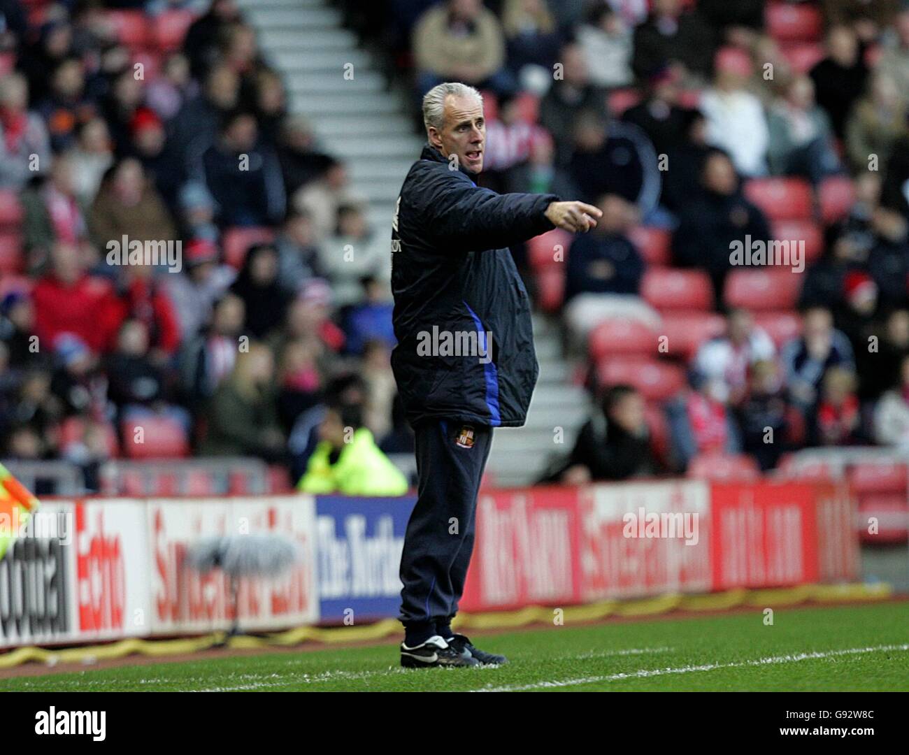 Mick McCarthy, le directeur de Sunderland, exhorte son équipe à aller de l'avant contre Bolton Wanderers Banque D'Images