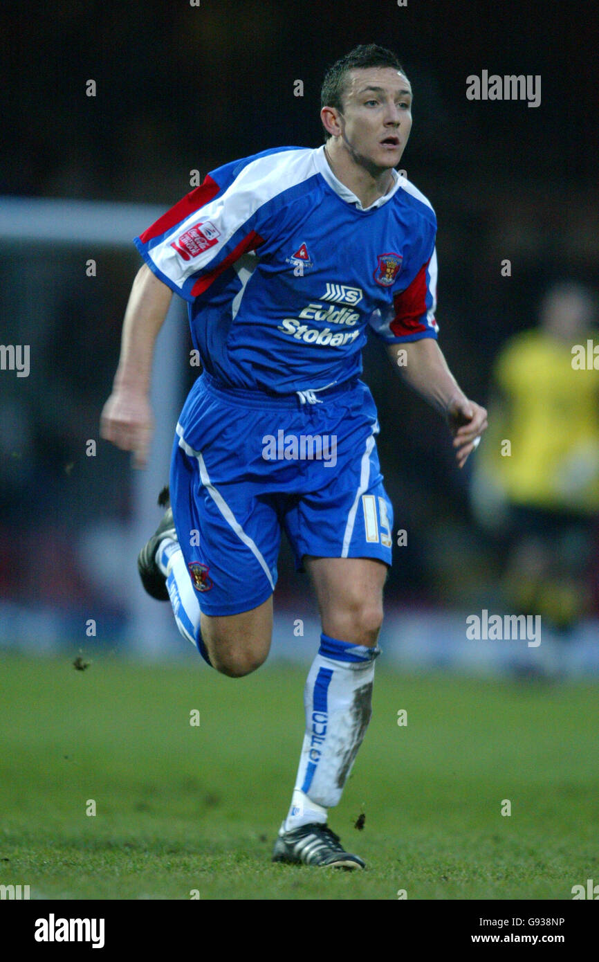 Football - Coca-Cola football League 2 - Grimsby v Carlisle. Paul Arnison, Carlisle United Banque D'Images